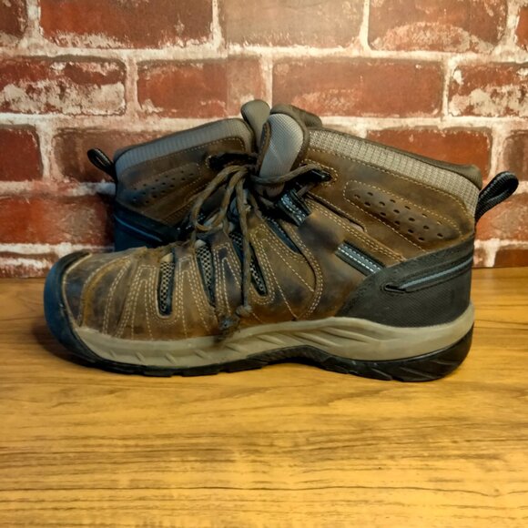 Keen Mens Flint II Steel Toe Boots Size 9.5 D Utility Brown Work Shoes - Picture 6 of 7
